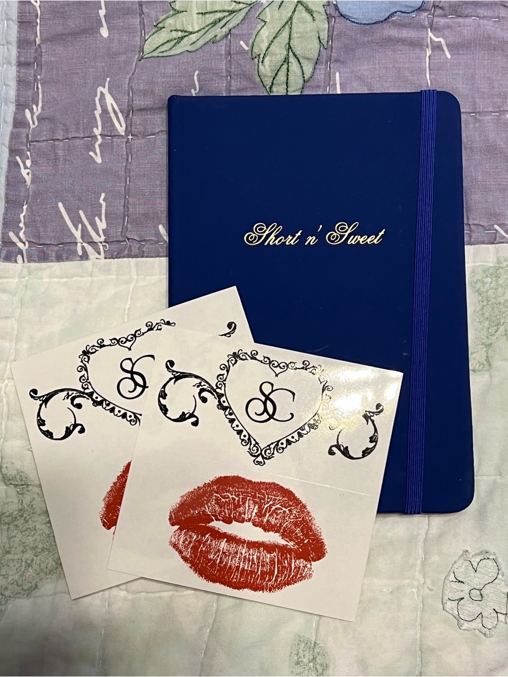 Sabrina Carpenter Short n Sweet Blue Journal with stickers